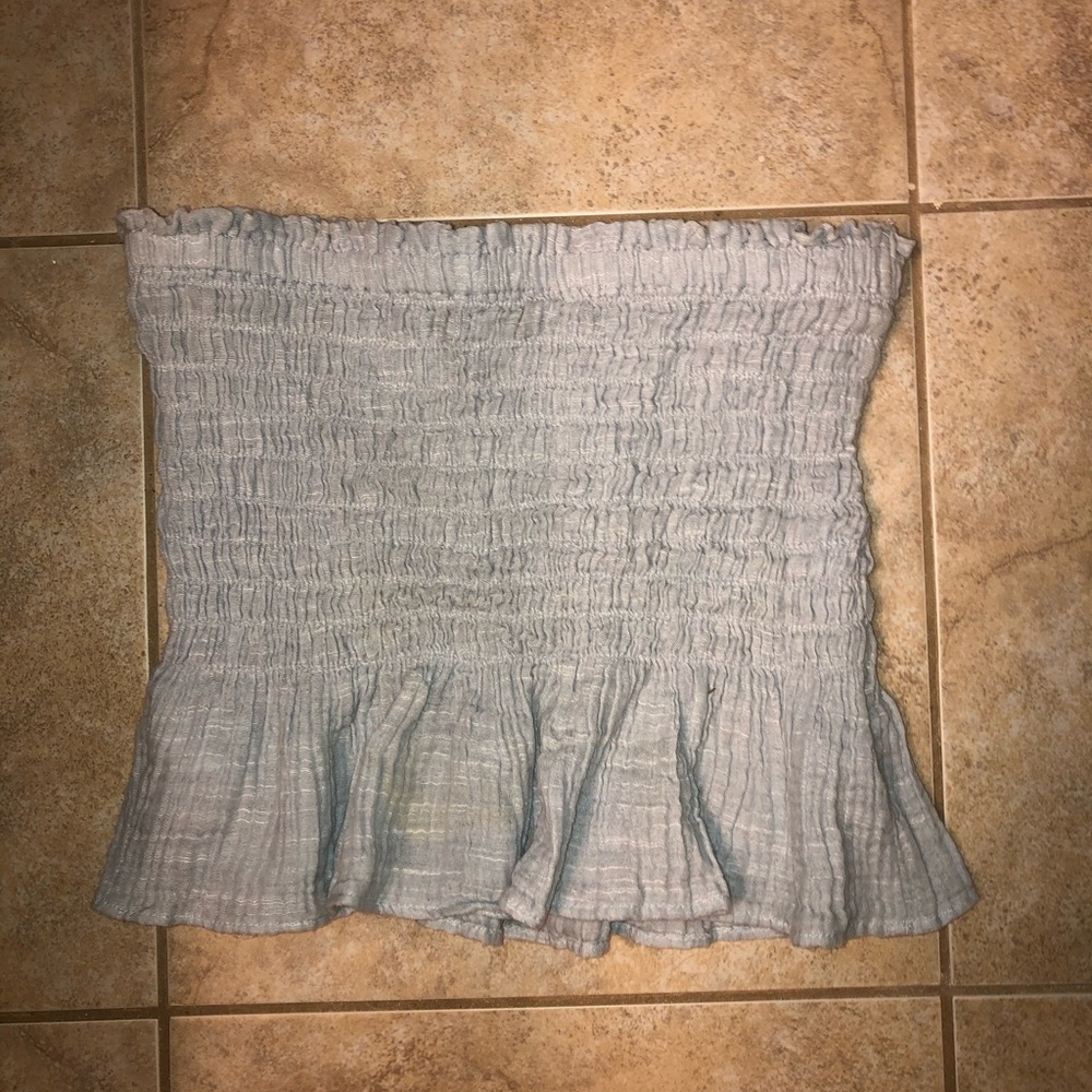 Light blue tube top